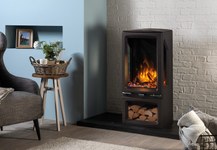 Gazco Vogue Midi T driezijdig Midline met houtopslag